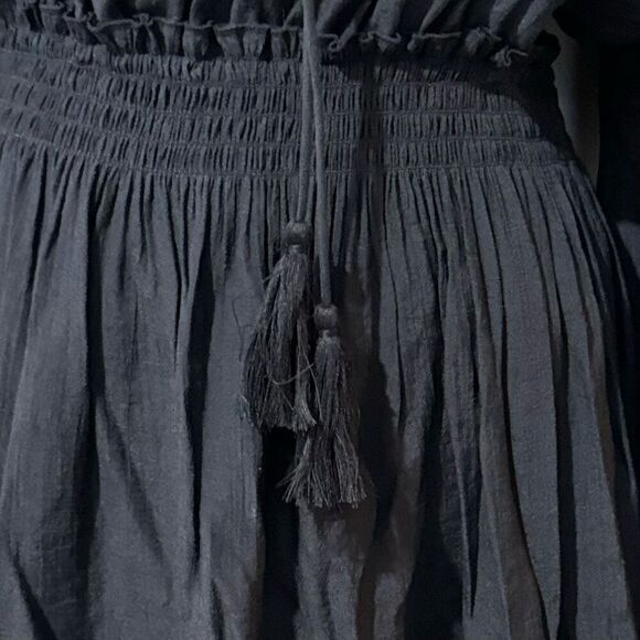 Wishlist Boho Solid Navy Long Sleeve Mini Dress Women's Small - Picture 5 of 7